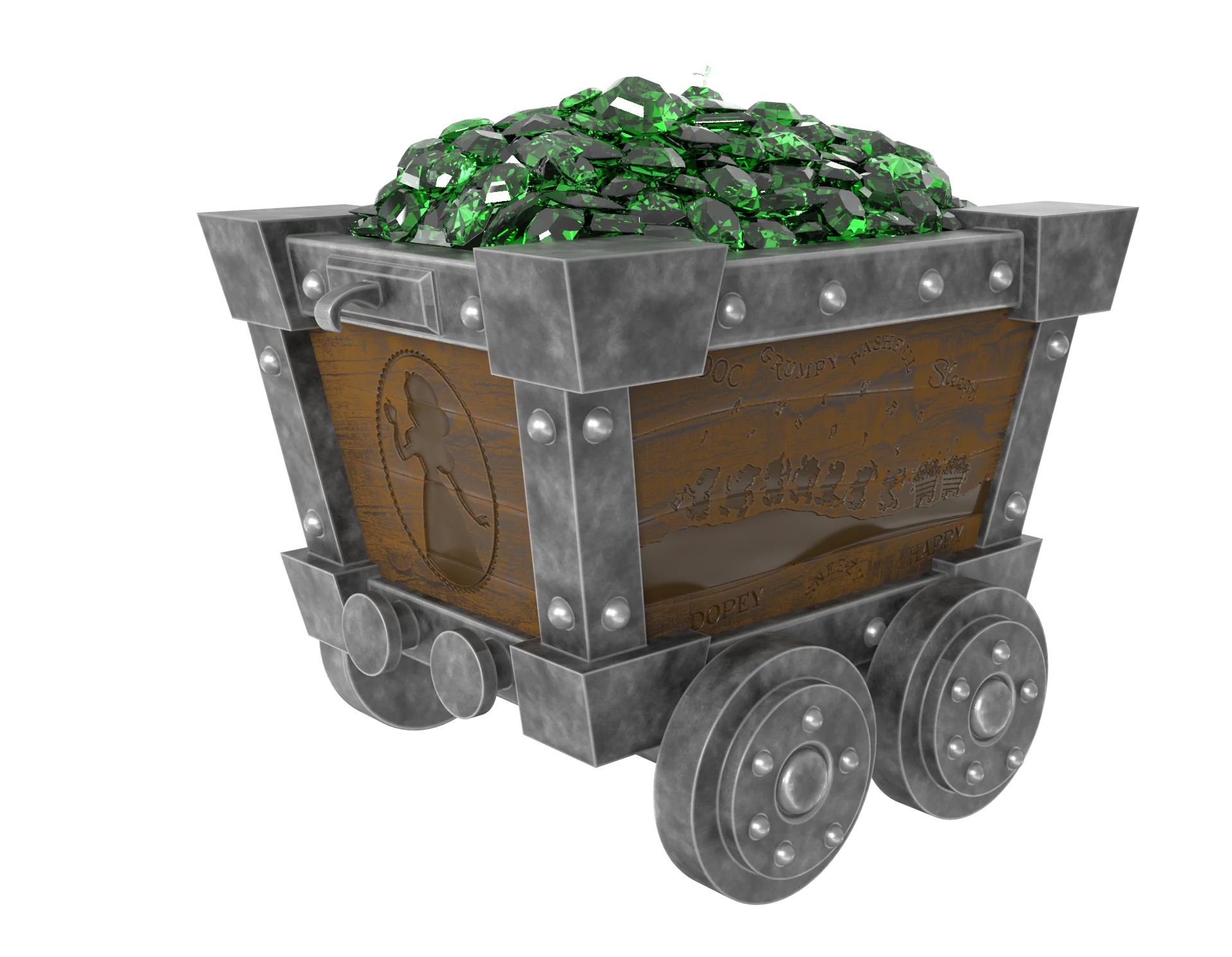 Snow White - Collectable Mine Cart - Image 4