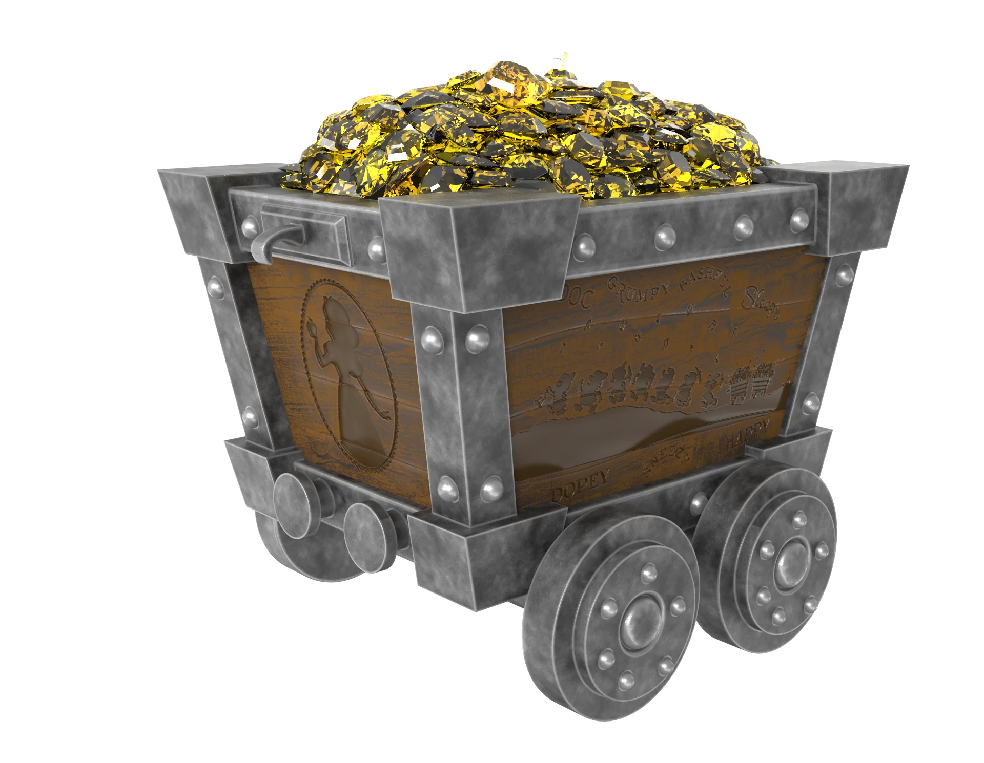 Snow White - Collectable Mine Cart - Image 7